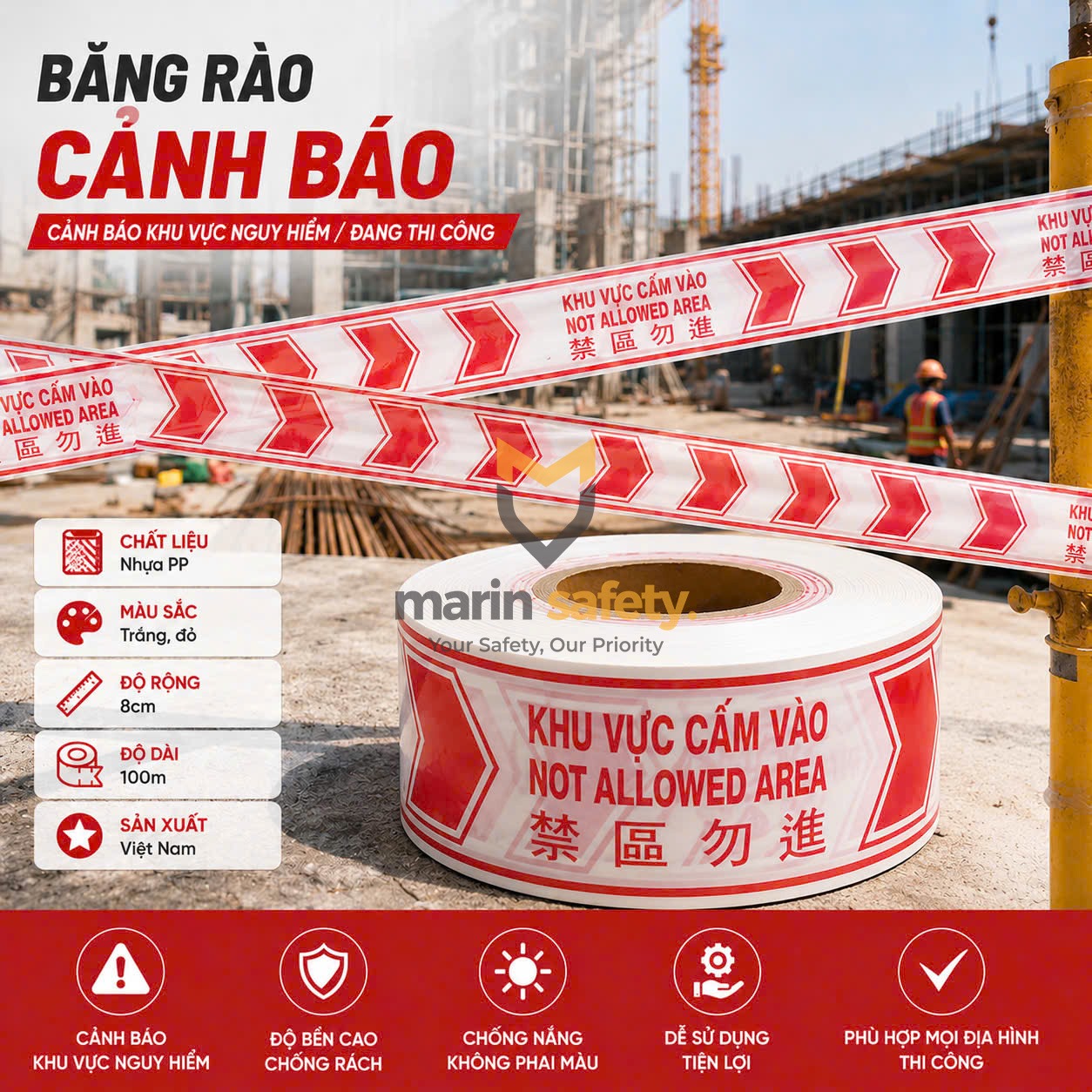 Băng-rào-cảnh-báo-1-mặt---2-mặt Băng rào cảnh báo công trình 100 mét - Ảnh 1