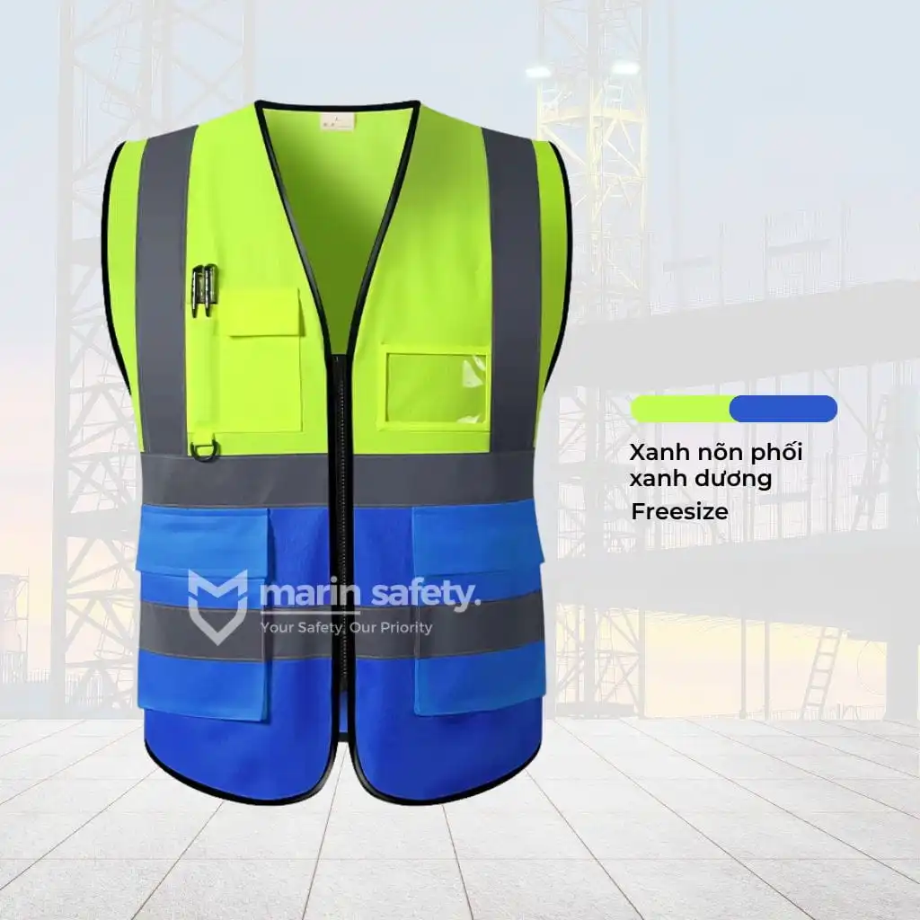 Áo gile lưới 3M có túi hộp nhiều màu - Ảnh 5