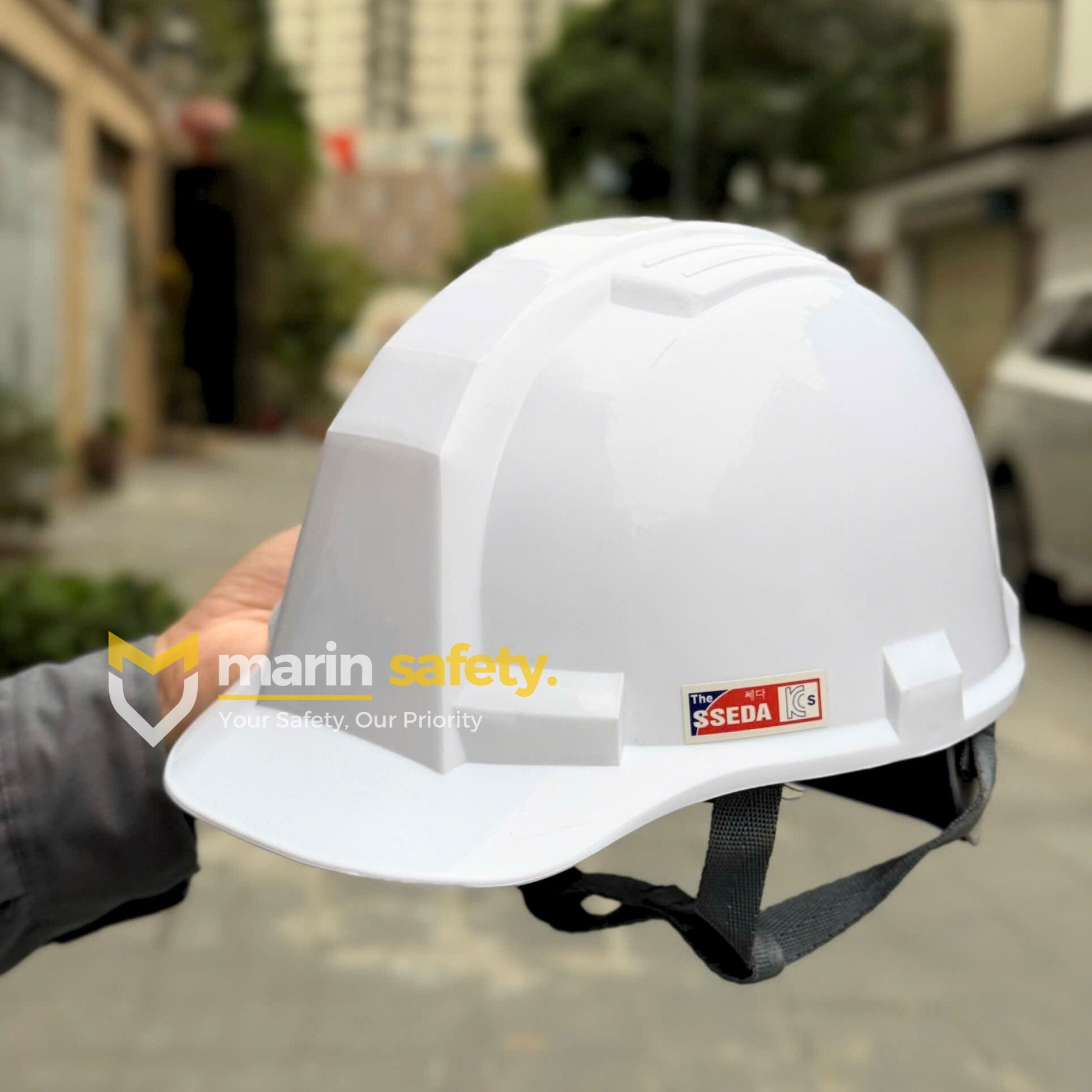Mũ BHLĐ SSEDA VIỆT NAM - Màu Trắng - Marin Safety (3) Mũ bảo hộ SSEDA Việt Nam - Ảnh 1