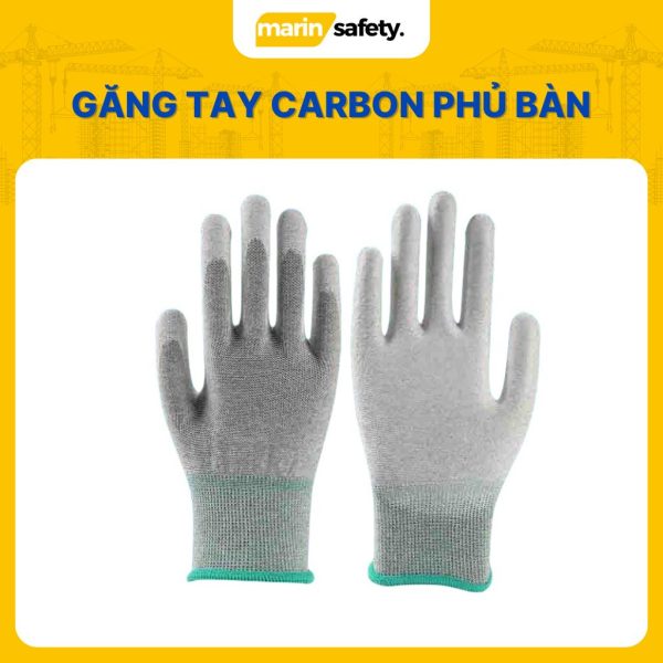 Găng tay PU carbon phủ bàn chống tĩnh điện