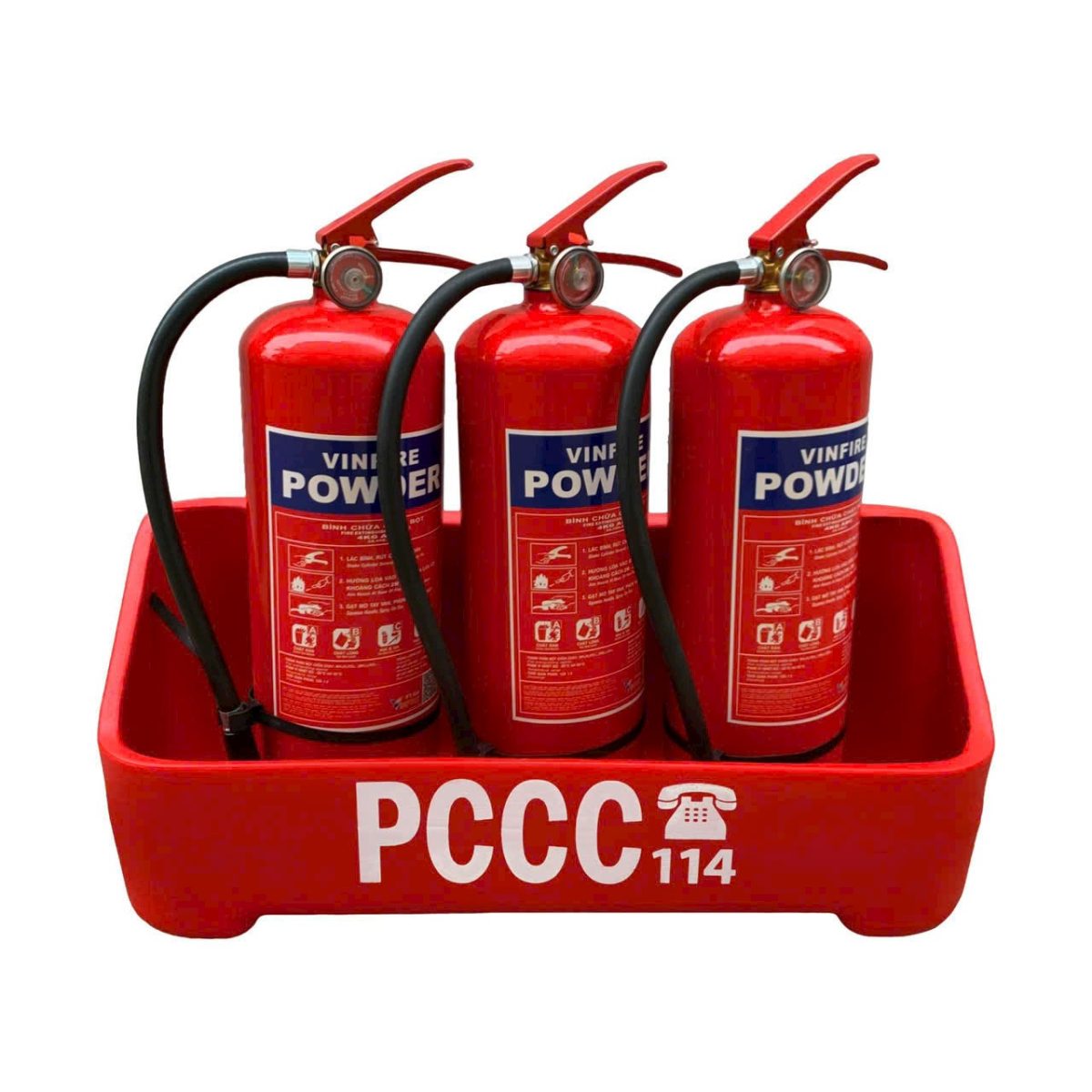 Kệ nhựa đựng 2 bình cứu hỏa - Ảnh 3