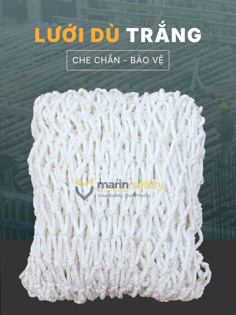 Lưới an toàn dù trắng 1