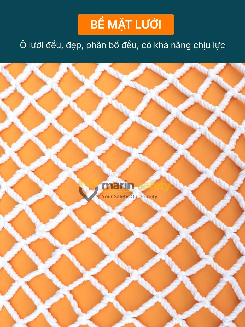 Lưới an toàn dù trắng 3