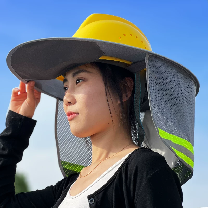 Vành mũ bảo hộ có phản quang Vành mũ che nắng gấp gọn - Ảnh 1