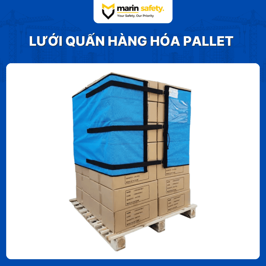 Lưới quấn pallet hàng hóa tái sử dụng nhiều lần Lưới quấn pallet tái sử dụng nhiều kích thước - Ảnh 1